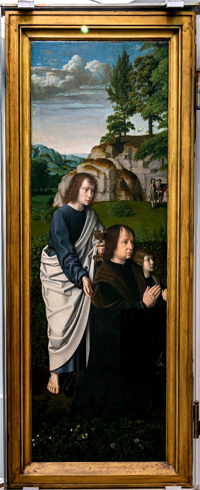 Groeningemuseum-David-Die Taufe Christi-Seitenflügel, links DSC9434
