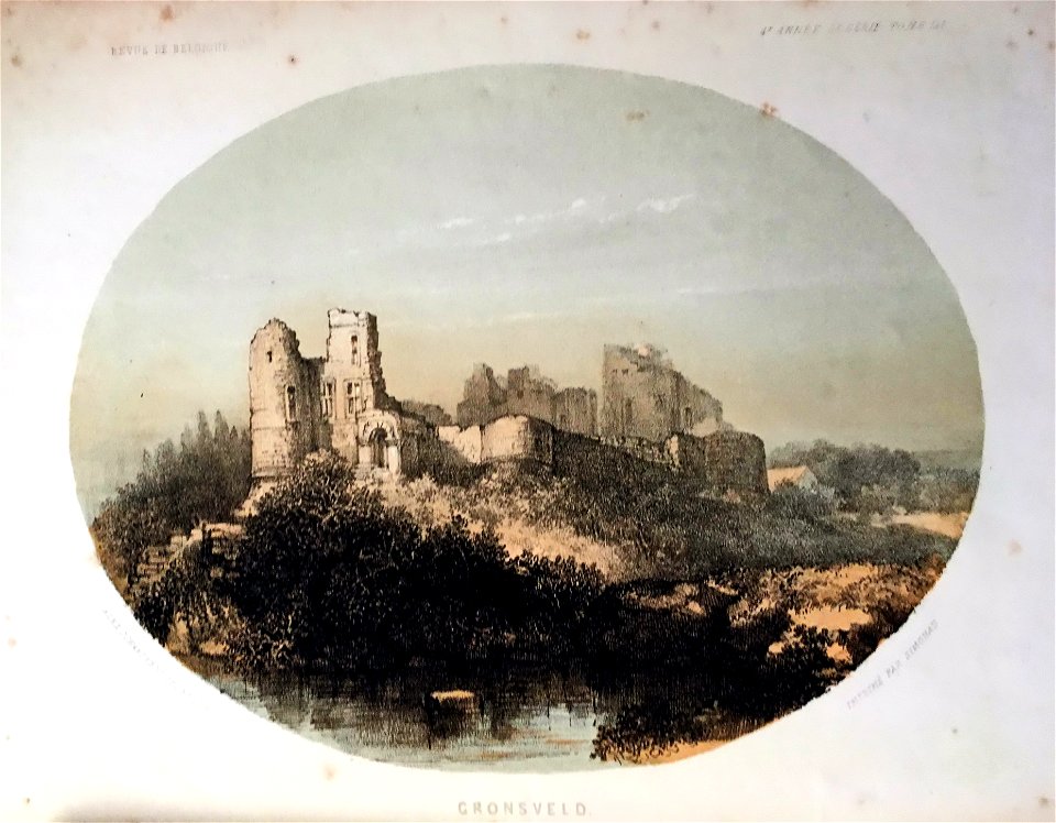 Gronsveld, kasteelruïne (Alexander Schaepkens)