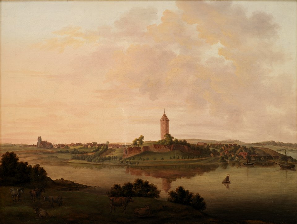 Heinrich Grosch - Prospekt af Vordingborg - KMS791 - Statens Museum for Kunst