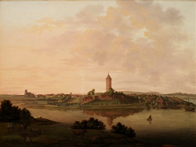 Heinrich Grosch - Prospekt af Vordingborg - KMS791 - Statens Museum for Kunst