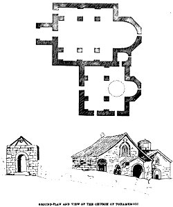 Ground-Plan and view of The Church of Tohamkmodi. John M. Neale. A history of the Holy Eastern Church. P.263