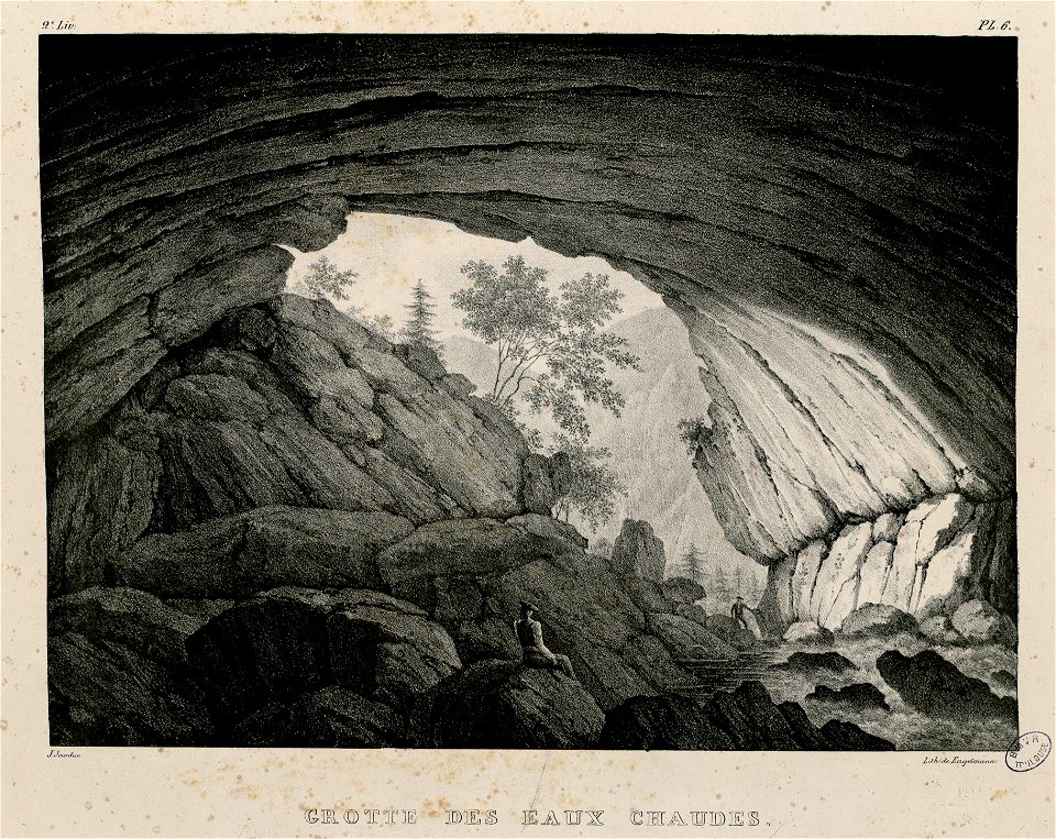 Grotte des Eaux Chaudes (2° liv., pl. 6) - Fonds Ancely - B315556101 A FROSSARD 1 044