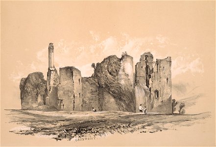 Grosmont Castle. Free illustration for personal and commercial use.