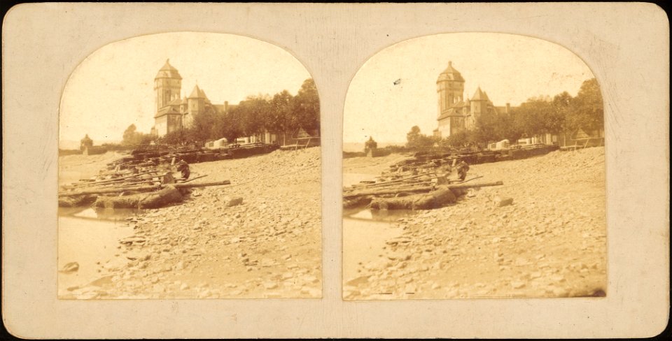 Group of 17 Early Calotype Stereograph Views - DP75388