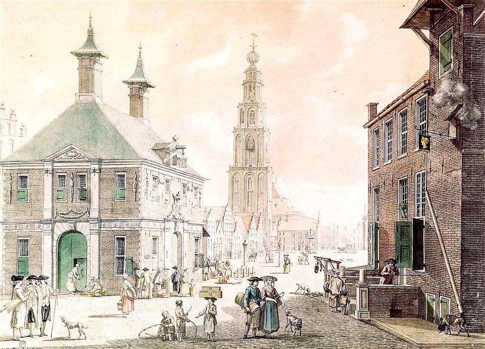 Grote Markt Groningen door Jan Bulthuis