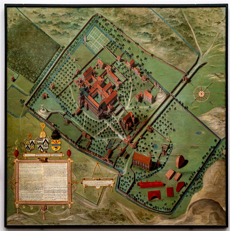 Groeningemuseum-Pourbus-Plan der Duinen Abtei in Koksijde DSC9458