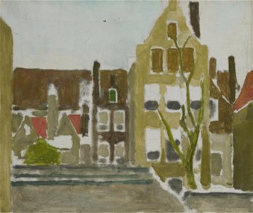 Groep huizen Rijksmuseum SK-A-3560
