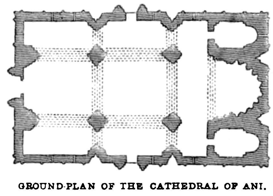Ground-Plan ot the Cathedral of Ani. John M. Neale. A history of the Holy Eastern Church. P.301
