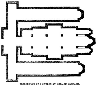 Ground-Plan ot a Church at Arta, in Ambracia. John M. Neale. A history of the Holy Eastern Church. P.276