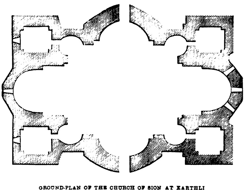 Ground-Plan of the Church of Sion at Karthli. John M. Neale. A history of the Holy Eastern Church. P.296