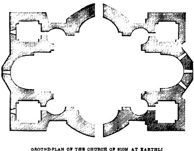 Ground-Plan of the Church of Sion at Karthli. John M. Neale. A history of the Holy Eastern Church. P.296