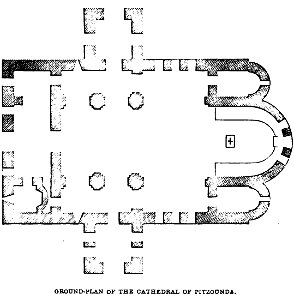 Ground-Plan of the Church of Pizounda. John M. Neale. A history of the Holy Eastern Church. P.252