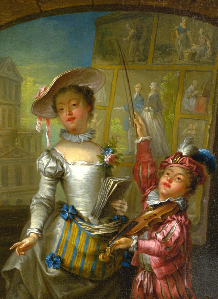 François Eisen Street musicians 1762