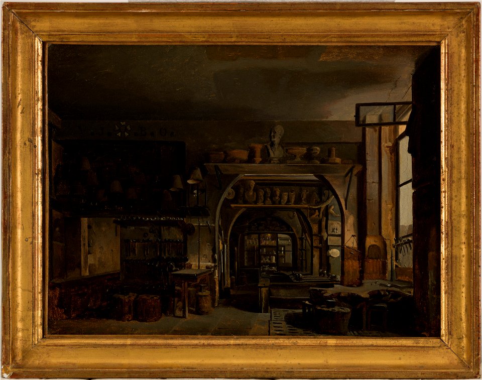 François Desmoulins - L'atelier de l'orfèvre Odiot (1763-1850), rue Saint-Honoré - P965 - Musée Carnavalet