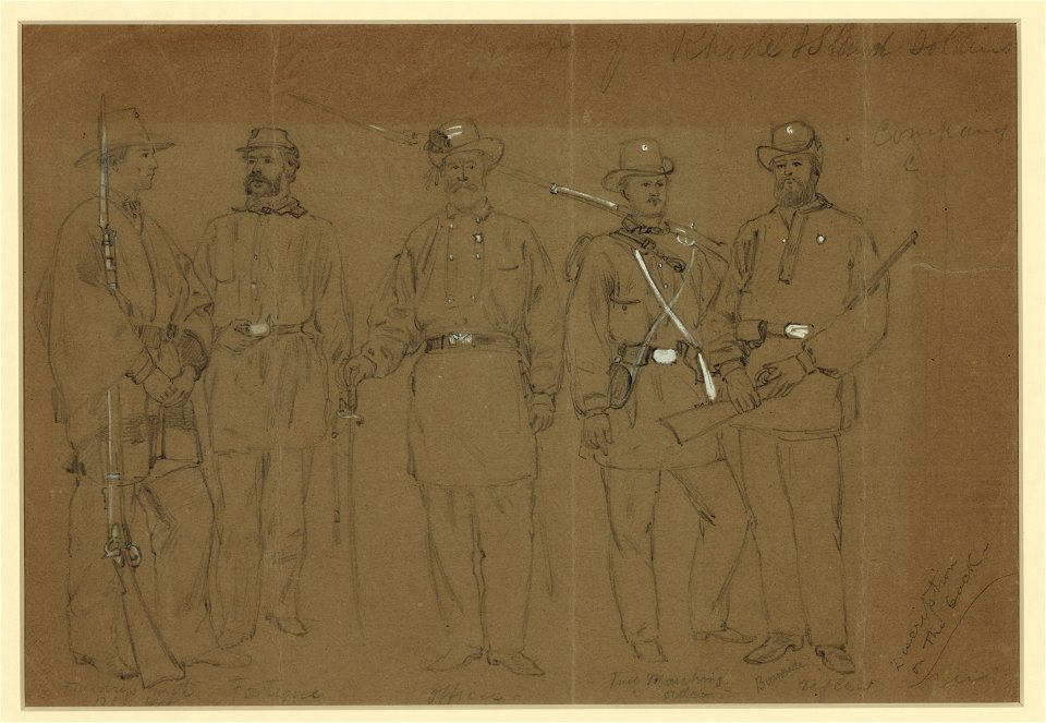Group of Rhode Island Soldiers. Company C LCCN2004660143