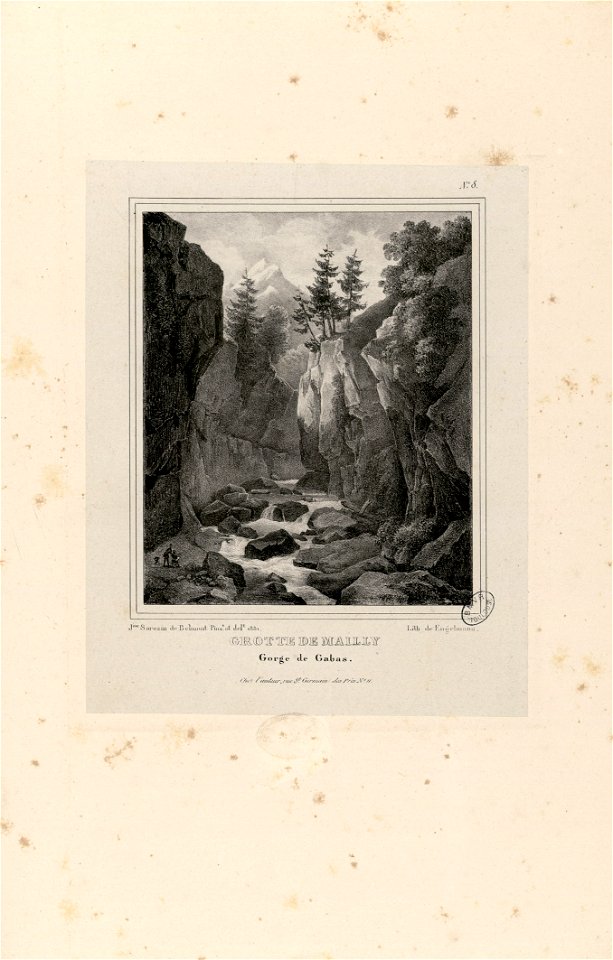 Grottes de Mailly, Gorge de Gabas - Fonds Ancely - B315556101 A SARAZINDEBELMONT 024