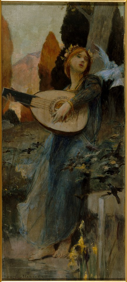 François Flameng - Esquisse pour le salon des Arts de l'Hôtel de Ville de Paris , La Musique - PPP4016 - Musée des Beaux-Arts de la ville de Paris