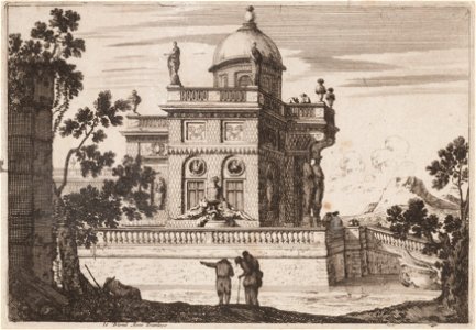 Grotto en veranda met kariatiden, objectnr A 13372