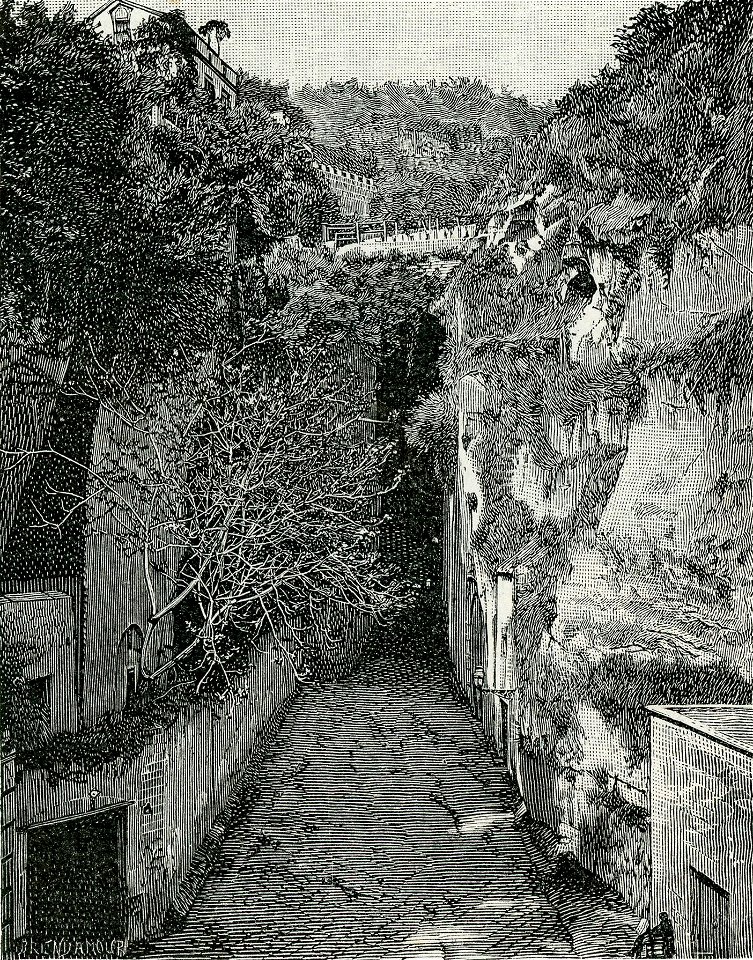 Grotta della Sibilla xilografia