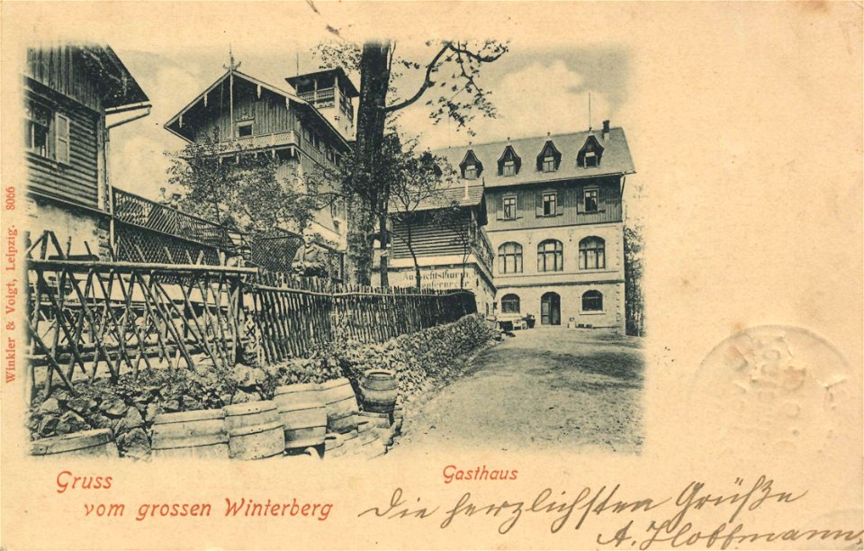 Großer Winterberg (Berg), Sachsen - Gasthaus (Zeno Ansichtskarten)