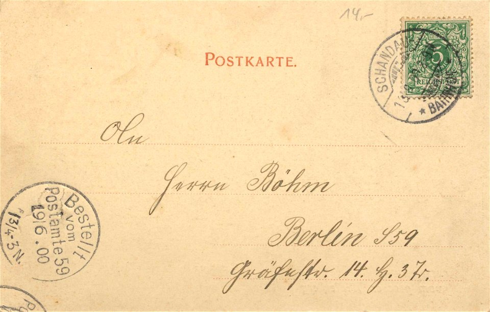 Großer Winterberg (Berg), Sachsen - Gasthaus (back) (Zeno Ansichtskarten)