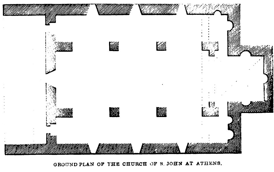 Ground Plan of the Church of S. John at Athens. John M. Neale. A history of the Holy Eastern Church. P.275