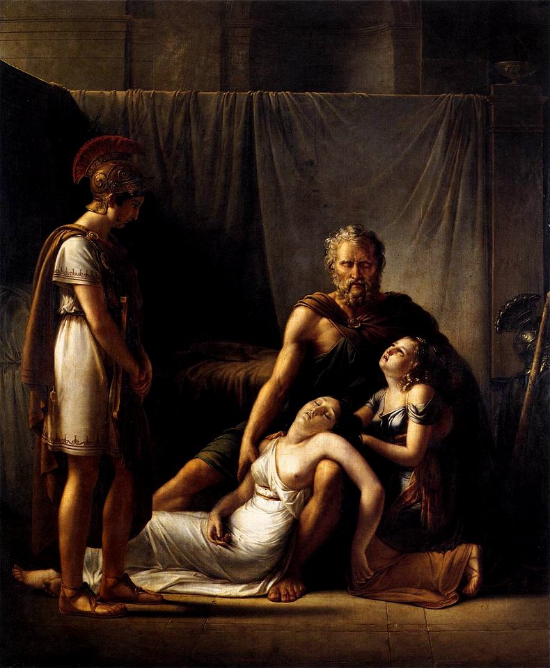 François Joseph Kinson - The Death of Belisarius' Wife - WGA12191
