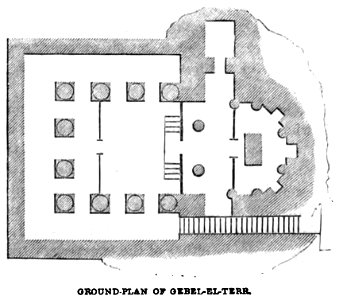 Ground-Plan of the Church of Gebel-el-Terr. John M. Neale. A history of the Holy Eastern Church. P.231
