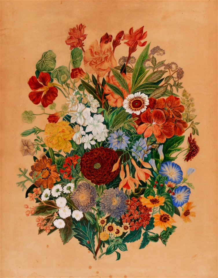 Großes Blumenensemble