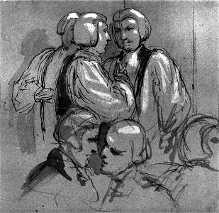 Group including Majendie, Cornewall, Law, 5th Earl of Aylesford and 10th Baron Colville by Sir George Hayter