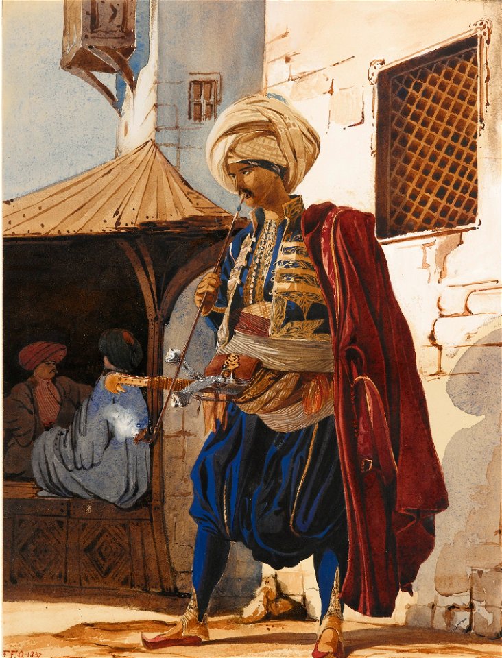 François d'Orléans - Etude de personnage oriental (1837)