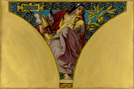 François Emile Ehrmann - Esquisse pour la salle des Fêtes de l'Hôtel de Ville de Paris , L'Auvergne - PPP3981 - Musée des Beaux-Arts de la ville de Paris