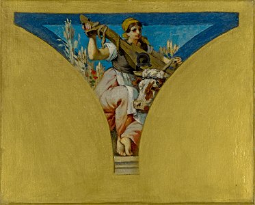 François Emile Ehrmann - Esquisse pour la salle des Fêtes de l'Hôtel de Ville de Paris , Le Berry - PPP3977 - Musée des Beaux-Arts de la ville de Paris