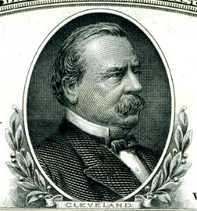 Grover Cleveland (Engraved Portrait). Free illustration for personal and commercial use.