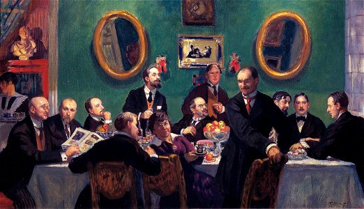 Group portrait of the Mir Iskusstva artists
