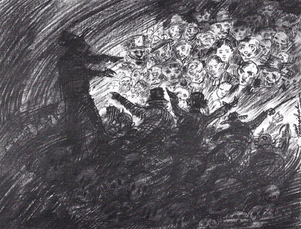 François Maréchal - Croquis de foule (1891)
