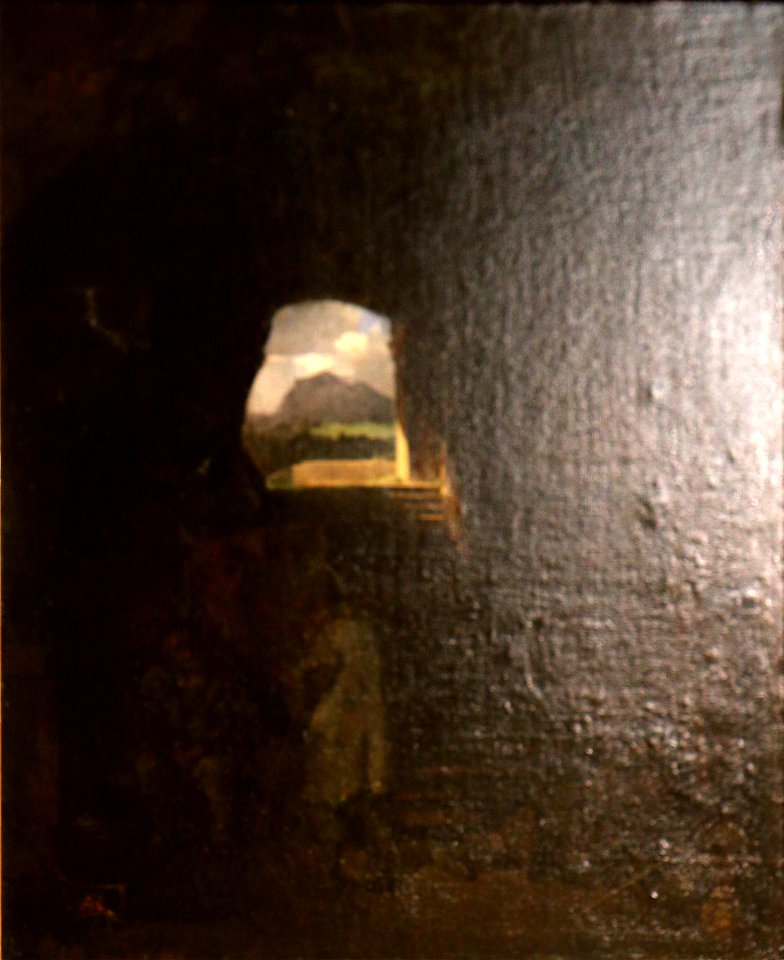 François Marius Granet - Mendaiants dans une grotte