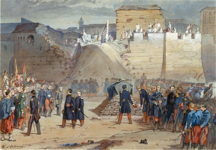 François d'Orléans - Honneurs rendus au général Damremont
