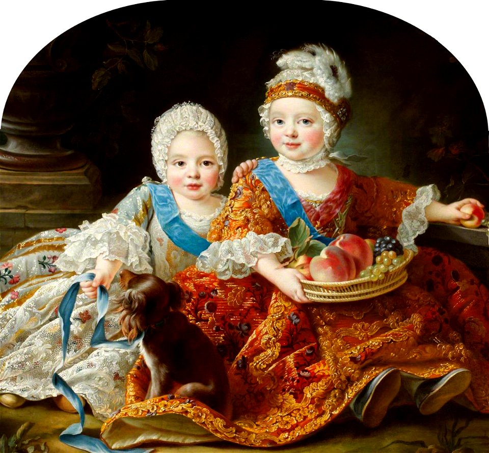 François Hubert Drouais (1727-1775) - Louis Auguste, duc de Berry (later Louis XVI, 1754–1793, King of France), and Louis-Stanislas-Xavier - 766123 - National Trust