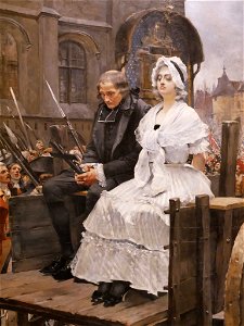 François Flameng - Marie-Antoinette se rendant au supplice