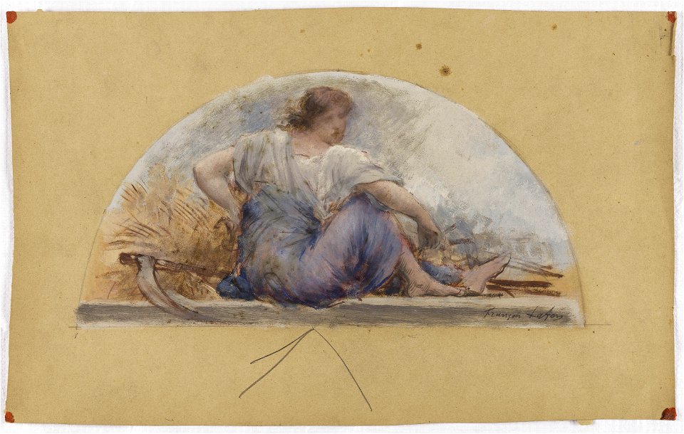 François Lafon - Esquisse pour la salle à manger de l'Hôtel de Ville, la Moisson ou L'Eté - PPP4466 - Musée des Beaux-Arts de la ville de Paris