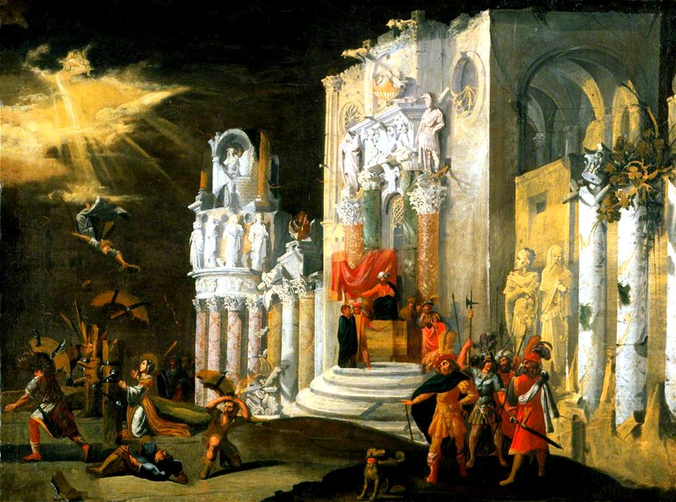 François de Nomé (c.1593-after 1644) - The Martyrdom of Saint Catherine - 1359 - Southampton City Art Gallery
