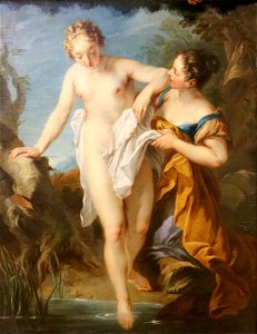 François Lemoyne-L'Entrée au bain