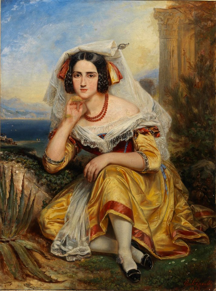 François-Gabriel Lépaulle Mädchen aus Frascati 1839