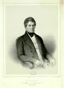 François Debret in 1846 by Noël after Alaux - INHA