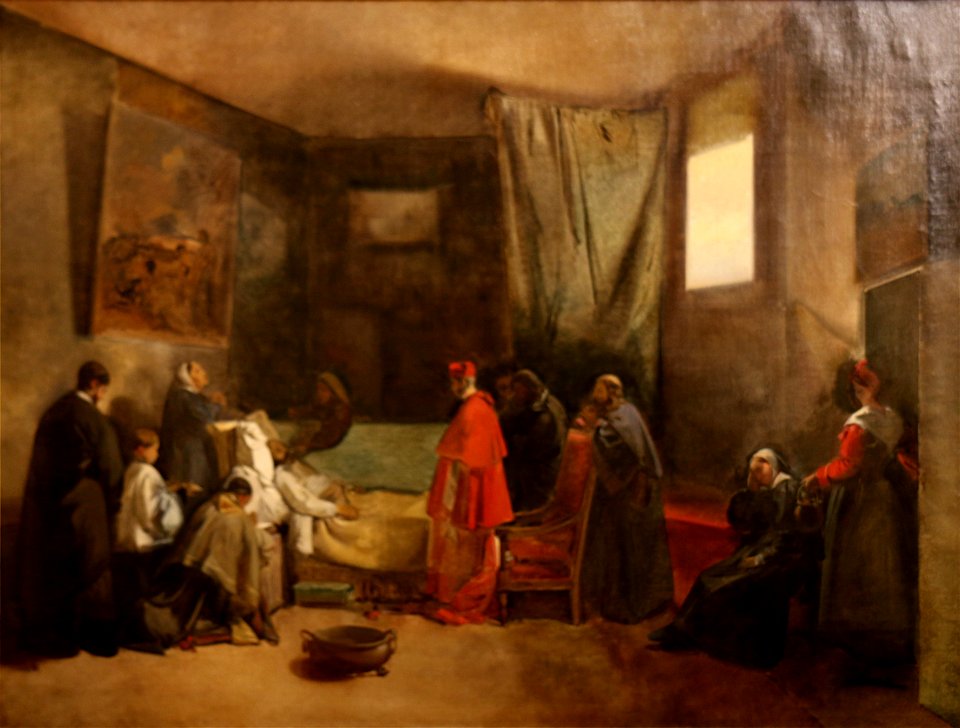 François Marius Granet - La Mort de Poussin