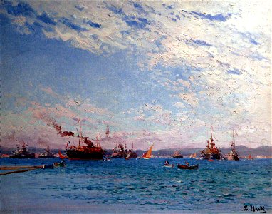 François Nardi-Escadre en rade de Toulon effet nuageux du matin mg 5174