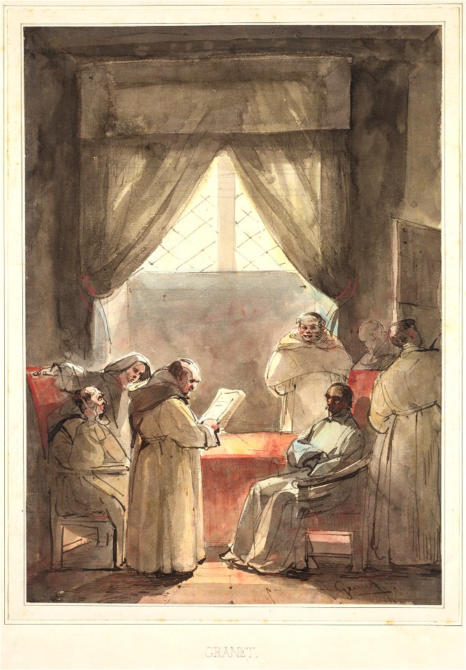 François Marius Granet (French, 1775-1849) - The Monks - 2018.1059 - Cleveland Museum of Art