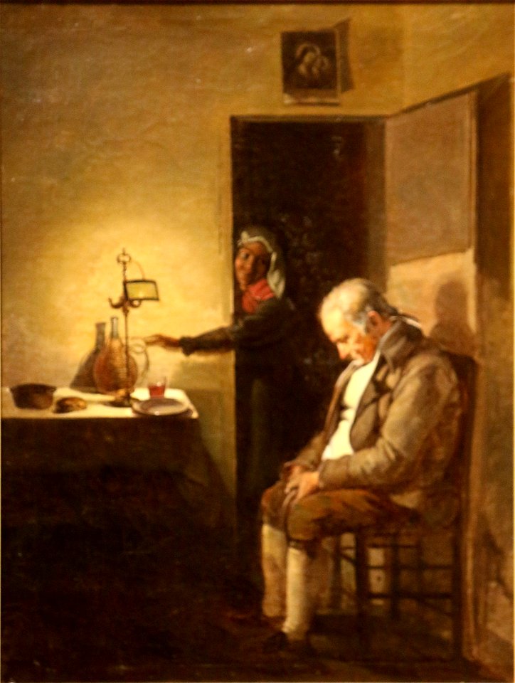 François Marius Granet - Le Sommeil