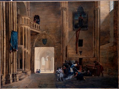 François Marius Granet - La Reine Blanche de Castille délivrant les prisonniers - PDUT1495 - Musée des Beaux-Arts de la ville de Paris